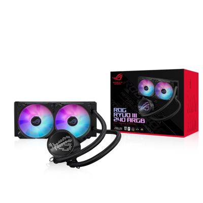 8. ASUS ROG Ryoo III 240 ARGB Prozessor-Flüssigkeitskühlungs-Kit 12 cm Schwarz