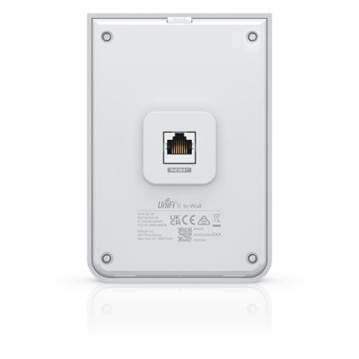 21. Ubiquiti UniFi U6 WLAN-Zugangspunkt für die Wandmontage (Wi-Fi 6) 2,4 GHz (2x2)/5 GHz (4x4)/6 GHz (–) PoE+/PoE 4x1 Gbit/s 1x2,5 Gbit/s