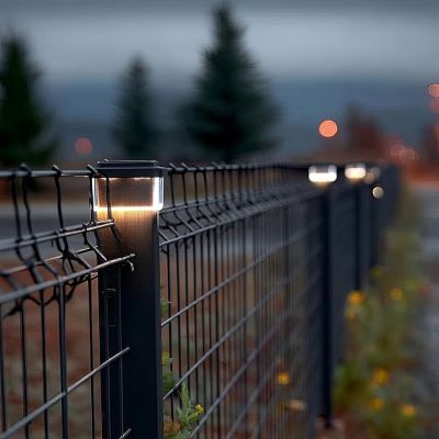 7. GREENBLUE LED-Solarleuchte für Pfosten. 100 x 100 mm, Umschlagform, 3200 K GB128 WW