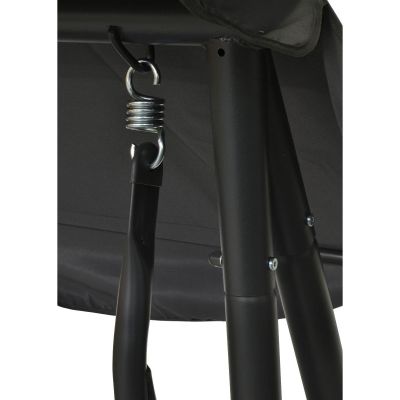 5. KASIA Garten- und Balkonschaukel, 3-Sitzer, Grau