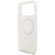 7. Guess IML Flowers Electro Pearl Strap MagSafe Case für iPhone 17 Pro Max - Weiß