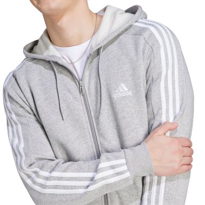 12. adidas Essentials Fleece 3-Streifen Full-Zip M Sweatshirt IJ6479