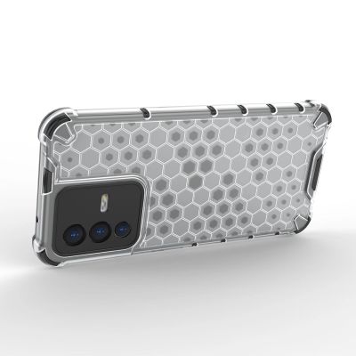 8. Gepanzerte Wabenhülle mit Gelrahmen für Vivo V23 5G transparent