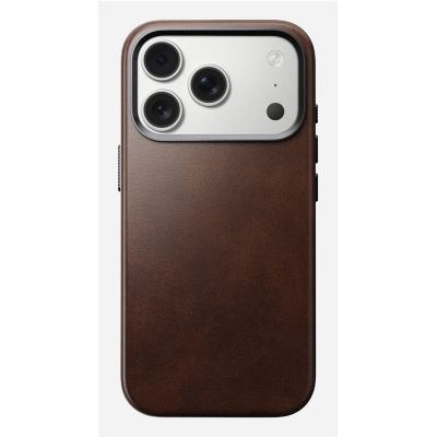 7. Nomad Traditionelle Lederhülle für 16 cm (6,3") Mobiltelefone Braun