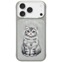 Nimmy Lucky Fashion Cat MagSafe Hülle für iPhone 17 Pro Max – Grau