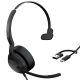 3. Jabra Evolve2 50 Headset mit Kabel, Kopfbügel, Büro/Callcenter, USB Typ-C / USB Typ-A, Bluetooth, Schwarz