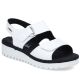 9. Weiße Keilsandalen aus Leder von Rieker, Modell V1382-80