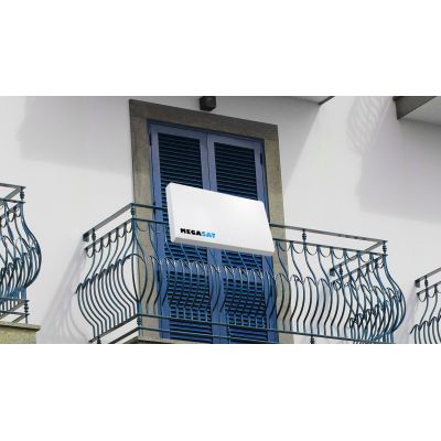 8. Megasat D4 Satellitenantenne 10,7 - 12,75 GHz Weiß