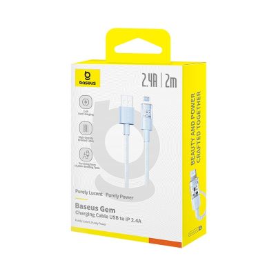 6. Baseus Gem 2.4a Kabel 2m (Blau)