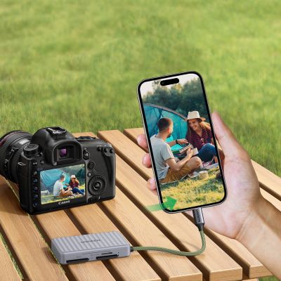 8. Ugreen CM868 USB-C Speicherkartenleser – Grau