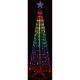 7. DEKORATIVER WEIHNACHTSBAUM 154 LED RGB 150 CM SCHWARZ