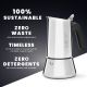 10. Bialetti Venus Espressokanne 0,2 l Silber
