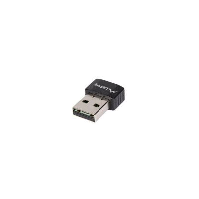 LANBERG Drahtlose USB-WLAN-Netzwerkkarte AX300 mit 1 interner Antenne