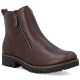 Braune Damen-Ankle-Boots aus Leder mit Reißverschluss, Rieker 78556-28