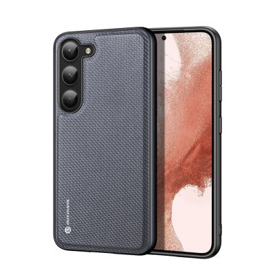 Dux Ducis Fino Hülle Samsung Galaxy S23+ Hülle mit Silikonrahmen grau