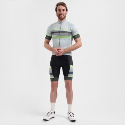 2. Rogelli Fahrradtrikot HERO II grau-lime L