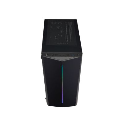 4. FSP CMT151 Midi-Tower Schwarz