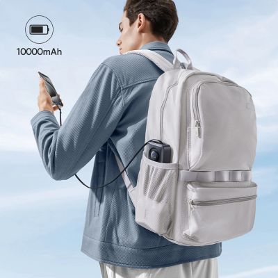 10. Baseus Free2Pull 10000 mAh 30 W Powerbank mit USB-C-Anschluss und einziehbarem USB-C-Kabel – Schwarz
