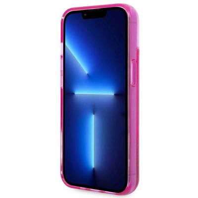 5. Karl Lagerfeld Liquid Glitter Elong Case für iPhone 14 Plus – Pink