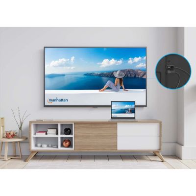 4. Manhattan 154468 AV Extender AV-Sender und -Empfänger, Schwarz