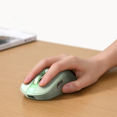 16. Baseus Editor Kabellose Computermaus mit 800-mAh-Akku und Akkuanzeige – Grün