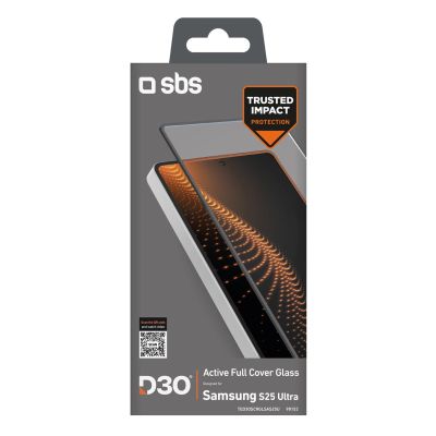 3. SBS Tempered Glass D3O gehärtetes Glas mit Rahmen für Samsung Galaxy S25 Ultra