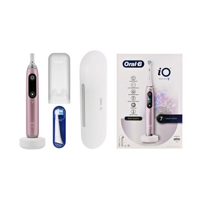 Oral-B iO Series 9 Zahnbürste mit Rosenquarz-Finish