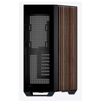 9. APNX V1 PC-Gehäuse, Midi-Tower, ATX, gehärtetes Glas, Holz, schwarz