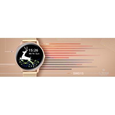 7. G.Rossi SW015-4 Damen-Smartwatch Roségold
