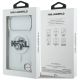 8. Karl Lagerfeld IML Glitter Karl & Choupette Sketch Logo MagSafe Case für iPhone 17 Pro Max – Transparent