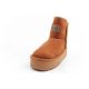 3. D.Franklin Damen Winter Schneestiefel Modische Fell gefütterte Braune Stiefeletten