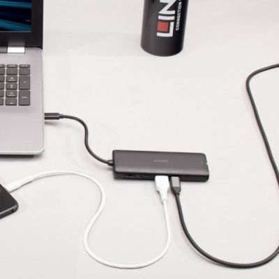 6. Lindy 43358 Dockingstation, kabelgebunden, USB 3.2 Gen 1 (3.1 Gen 1), Typ-C, Schwarz