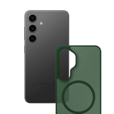 4. 3mk Smoke MagCase für Samsung Galaxy S24 - Grün-Transparent