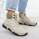 6. Bequeme beige Damenstiefeletten Rieker 45955-60