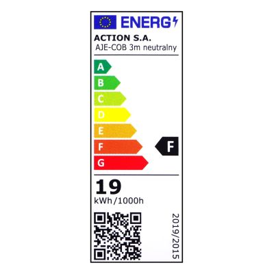 3. 3 m COB-LED-Streifen mit Netzteil, neutrale Farbe, IP20