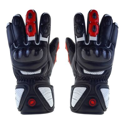 32. GLOVII Beheizbare Motorradhandschuhe, batteriebetrieben oder mit Akku, Größe L, Batterien, Ladegerät und Kabel im Lieferumfang, GDBL