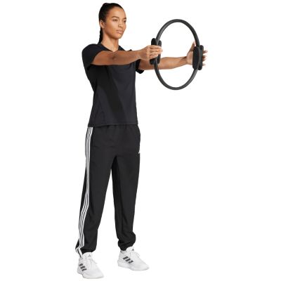 12. adidas Train Essentials 3-Streifen Woven Damenhose Schwarz JI8313