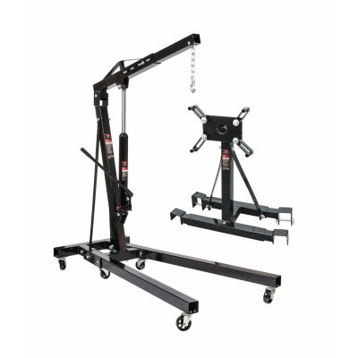 AWTOOLS 2-Tonnen-Werkstattkran + 900 kg Montagewagen