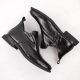 15. Damen-Lackleder-Stiefeletten in Kroko-Optik mit Zierelement, schwarz, Filippo DBT6425