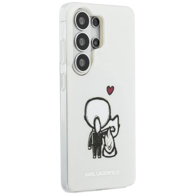 4. Karl Lagerfeld IML Karl&Choupette MagSafe Hülle für Samsung Galaxy S26 Ultra - Transparent