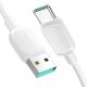 Joyroom Multi-Color Series A14 USB-A/USB-C 3A-Kabel 1,2 m – Weiß