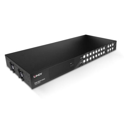 Lindy 38334 Matrix-Switcher AV-Matrix-Switcher mit integriertem Display, 43 W