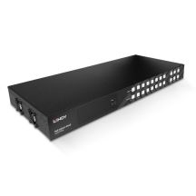 Lindy 38334 Matrix-Switcher AV-Matrix-Switcher mit integriertem Display, 43 W