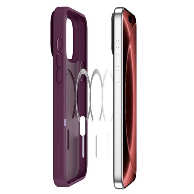 5. Dux Ducis Yind Hülle für iPhone 18 Pro Max / 17 Pro Max, kompatibel mit MagSafe – Kirschrot
