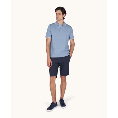 4. Paul&Shark Herren-Polohemd aus Baumwolle mit Knopfleiste, Stahlblau 25411205-991