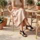 7. Schwarze Damen-Sandalen mit Lochmuster, Filippo DS7889