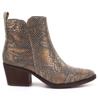 2. Damen-Cowboystiefel aus Schlangenleder, Gold, M.Daszyński SA261-1