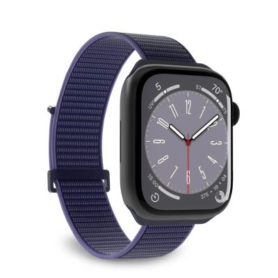 Puro Sport Nylonarmband für Apple Watch 42 / 44 / 45 / 49 mm – Blau