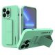 Wozinsky Kickstand Case iPhone 13 mini Silikonhülle mit Ständer mint