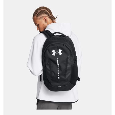 6. Under Armour UA Hustle 6.0 Rucksack, Wanderrucksack, Schwarz, Polyester